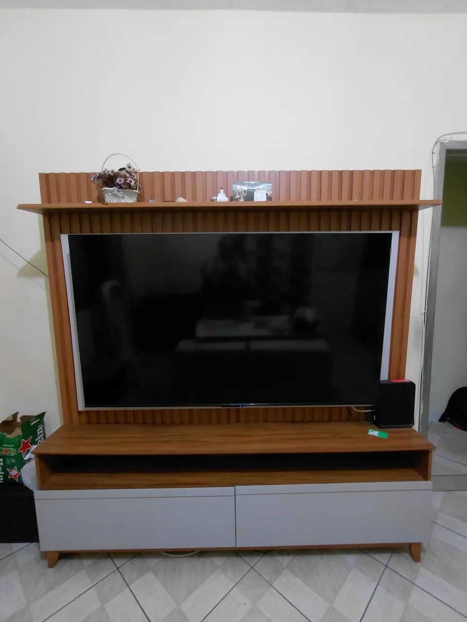 Rack com painel 