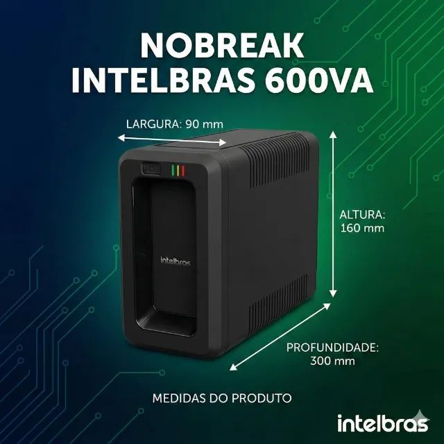 NOBREAK INTELBRAS ATTIV 600VA-BI - Foto 5