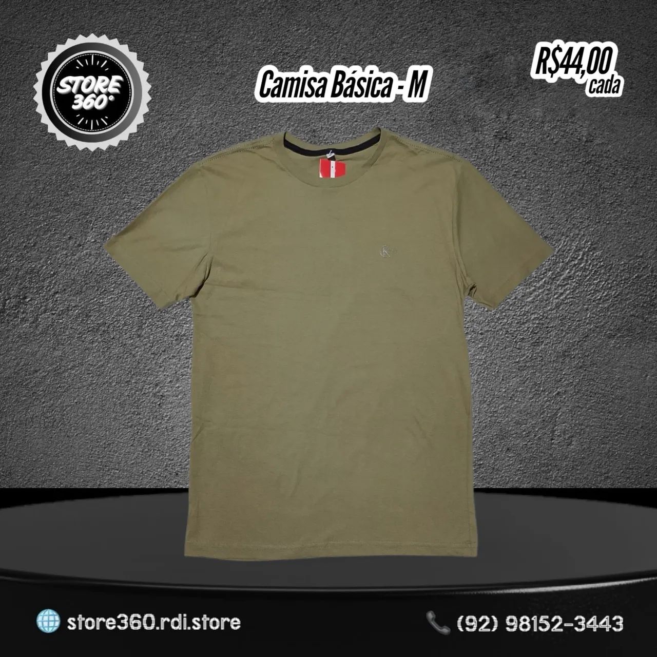Camisa Básica Tamanho M - Foto 2