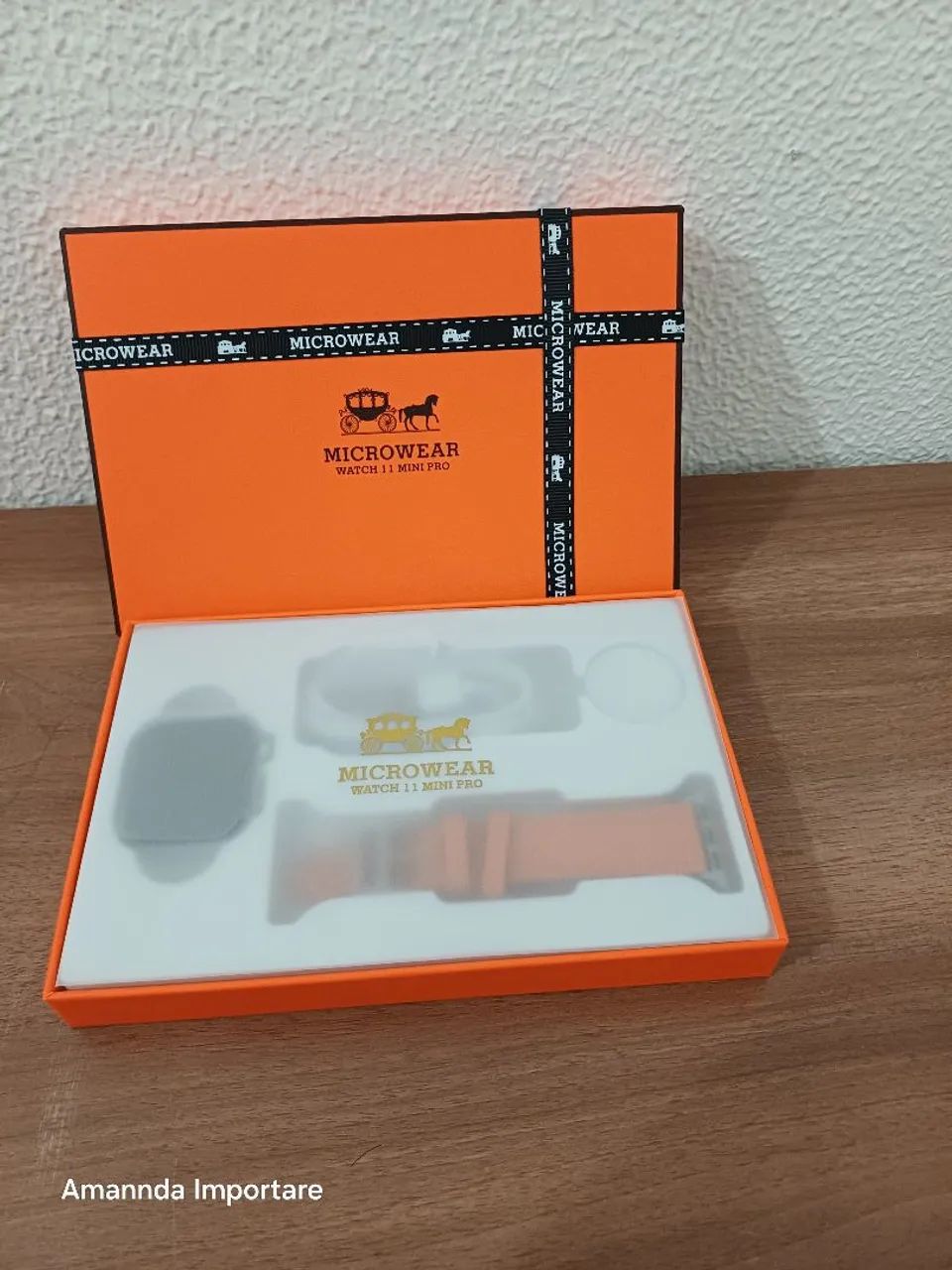SMARTWATCH Mini com pulseira Extra Prata  - Foto 2