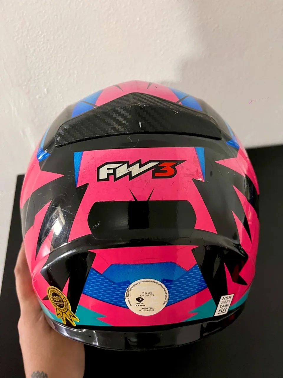 Capacete Fw3 Tam 56 - Foto 5