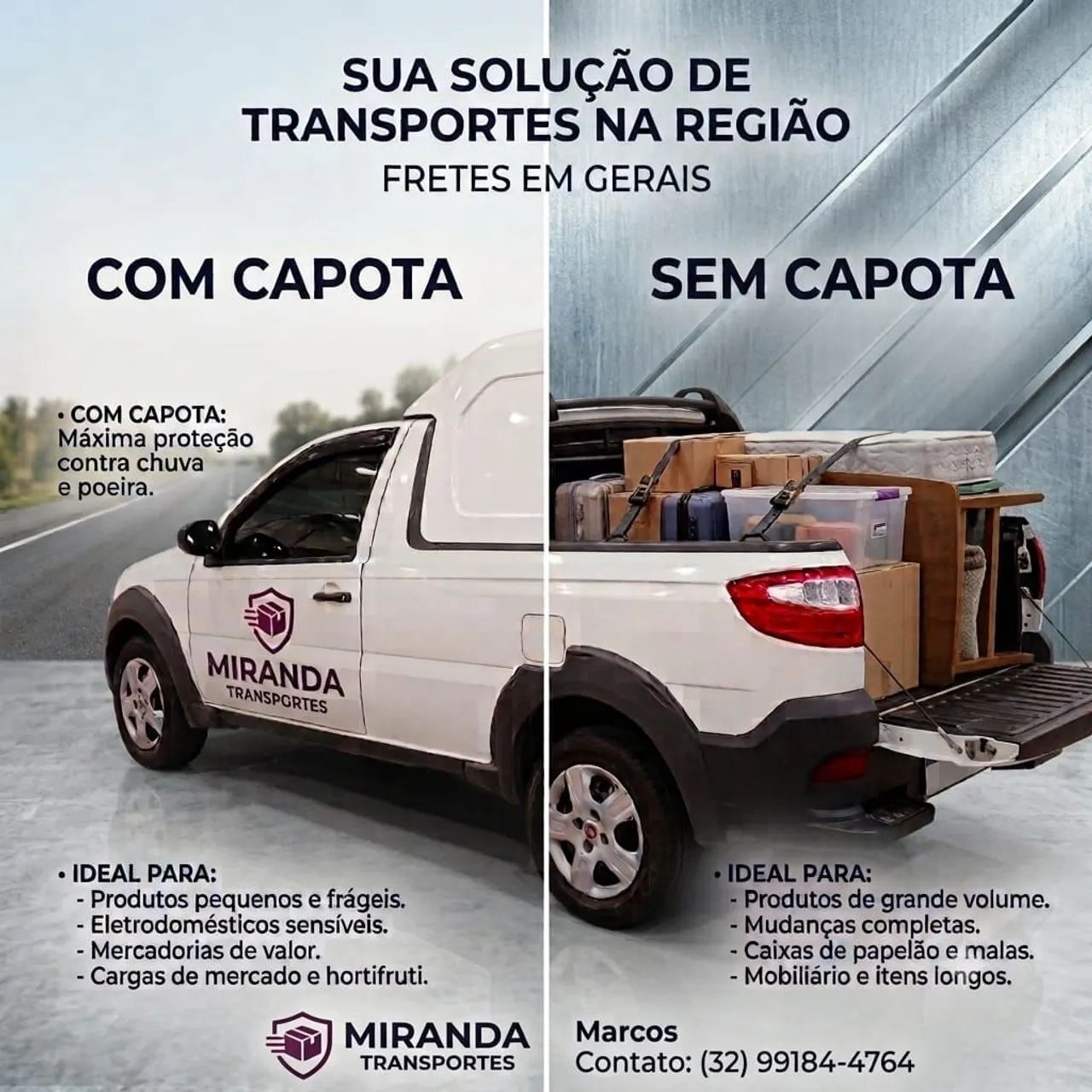 Fretes e Mudanças pequenas 