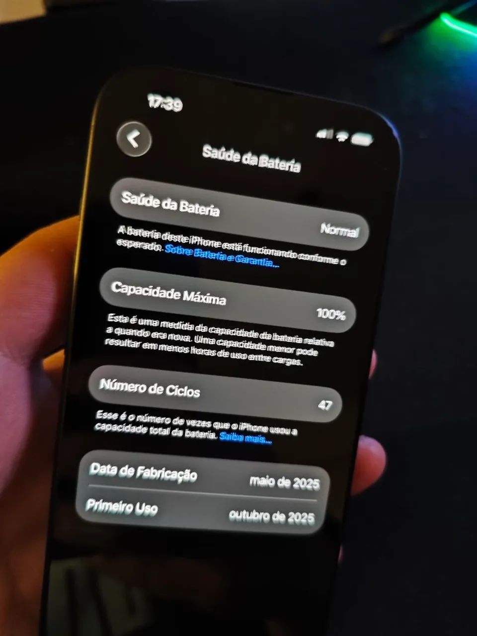 Iphone 15 preto 256gb - Foto 5