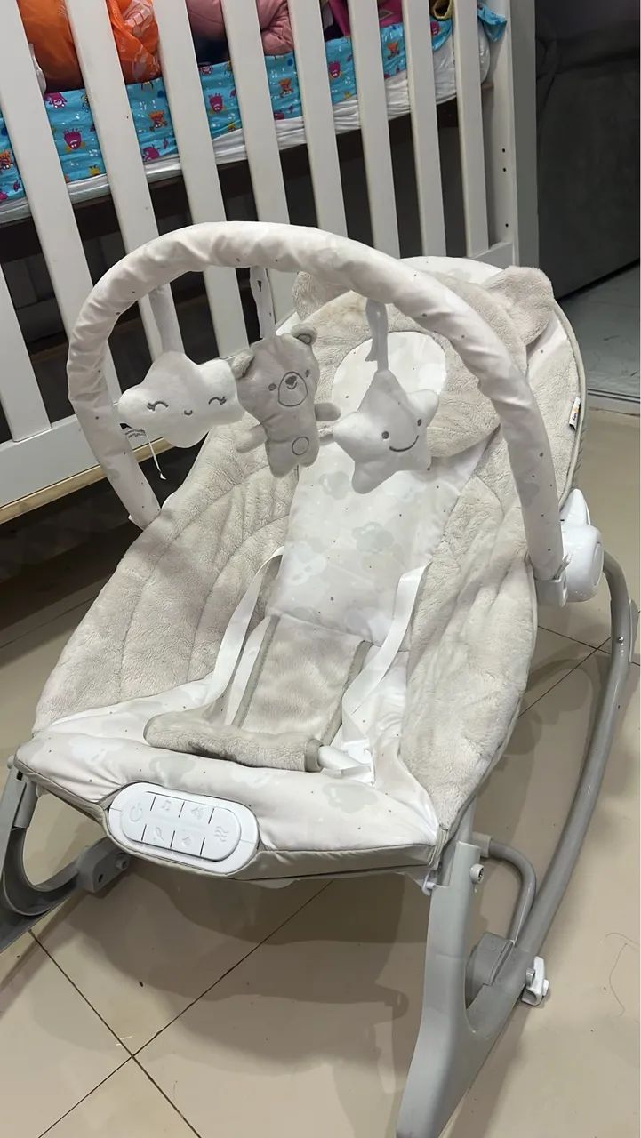 VENDO CADEIRINHA DE DESCANSO BEBÊ SEMINOVA - Foto 3