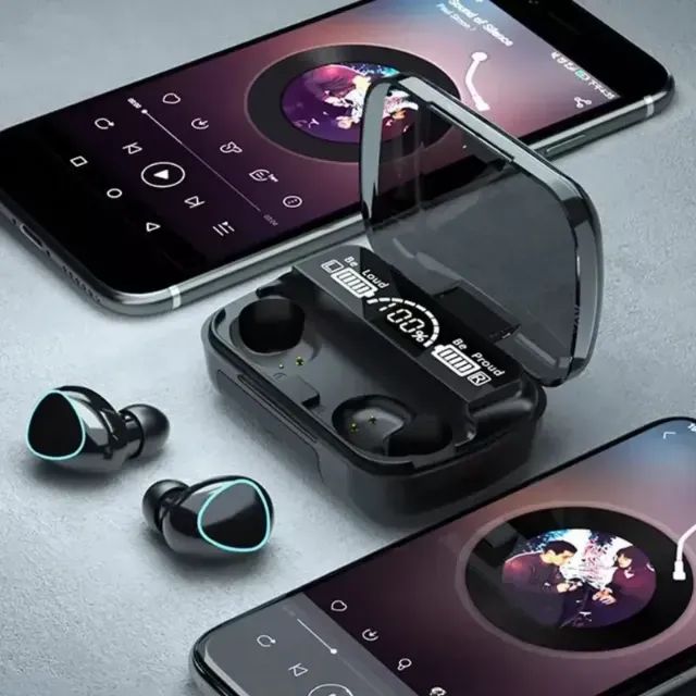 Fone de Ouvido sem Fio Bluetooth M10  Touch Display Led - Foto 2