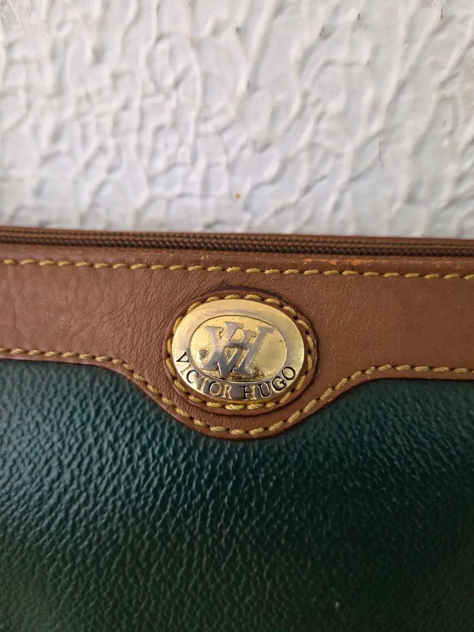 necessaire victor hugo vintage couro - Foto 2