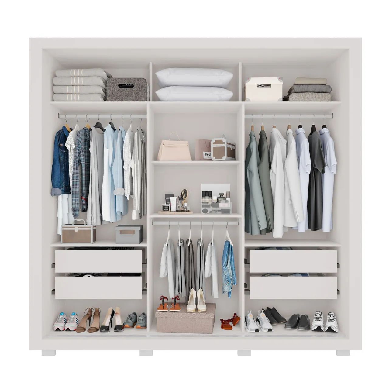 Guarda roupa porta de correr com espelho novo a pronta entrega  - Foto 4