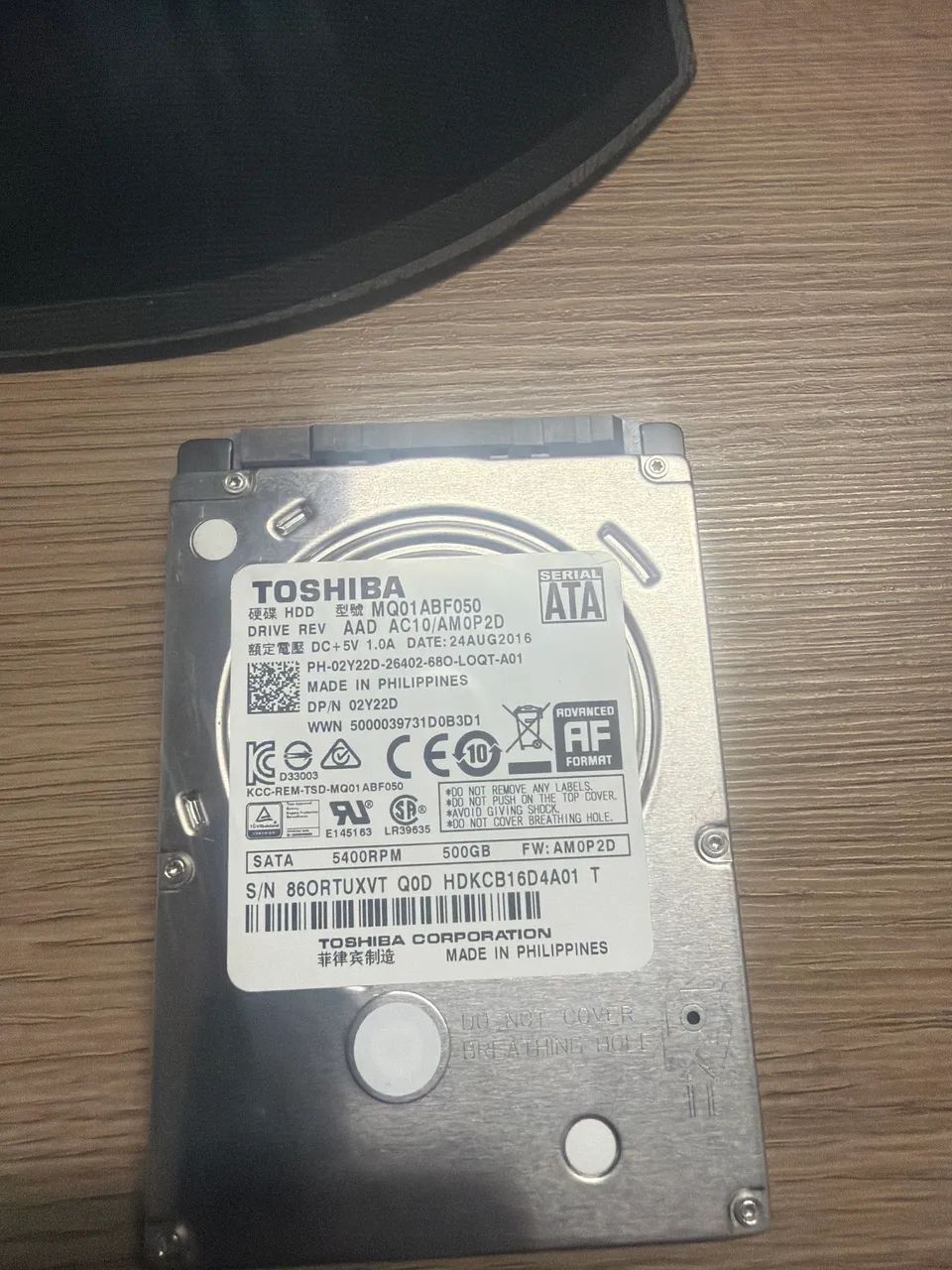 HD notebook 500gb 