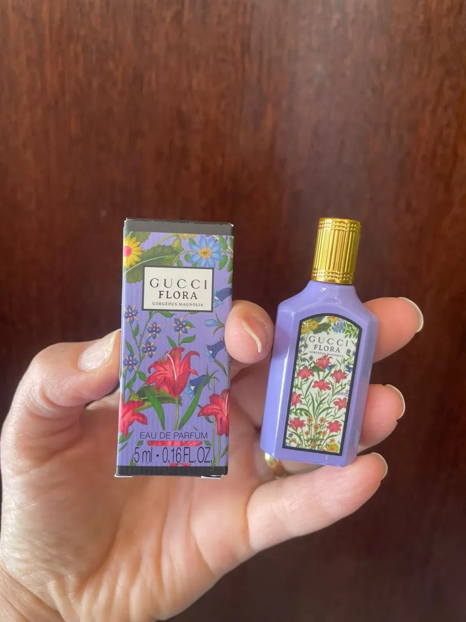 Gucci Flora Gorgeus Magnólia 5ml Miniatura perfume importado 