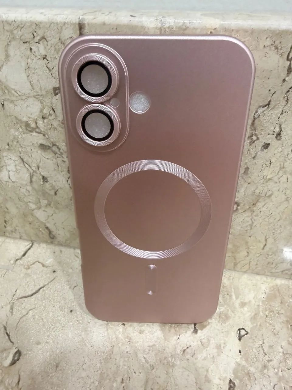 Capinha IPhone 17 rosa cintilante  - Foto 3