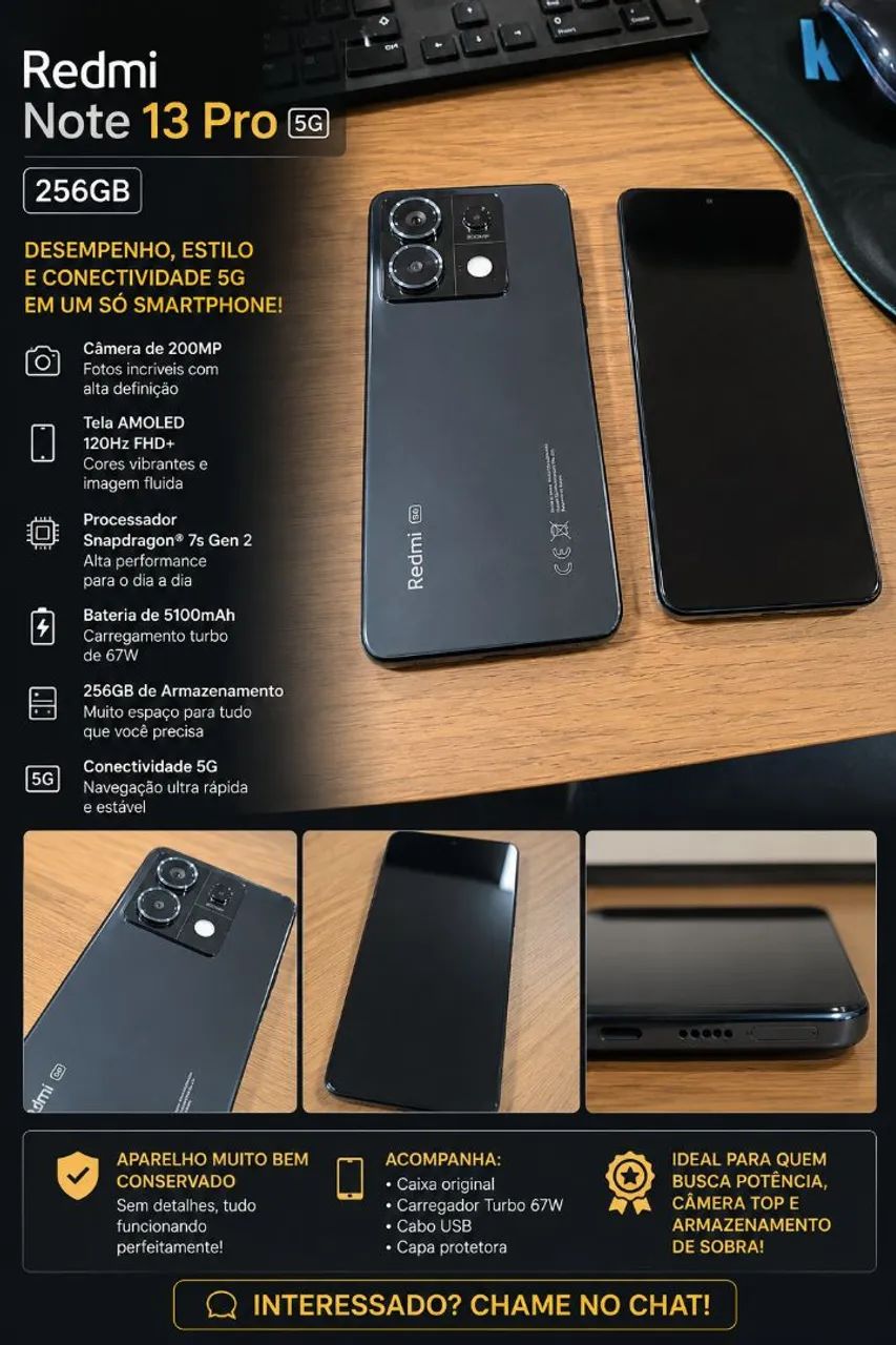 Celular Redmi Note 13 PRO 5G