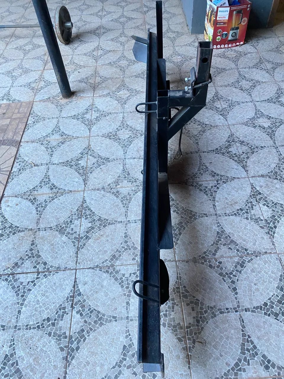 Plataforma / bagageiro para engate de carro - 1,95 m - reforçado para carga ou moto.