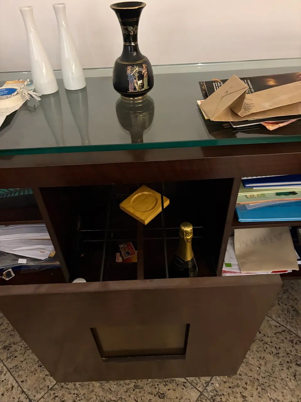 Móvel buffet imbuia ótimo estado - Foto 3