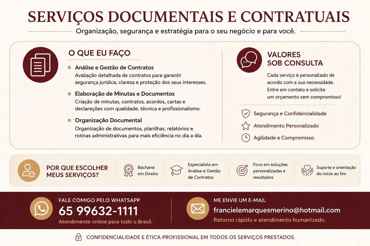Consultoria Profissional em Currículos, Contratos e Documentação - Foto 3