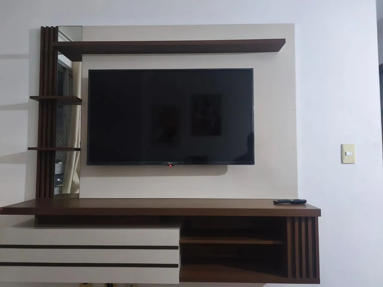 Rack com painel suspenso p/ tv até 55 polegadas  - Foto 2