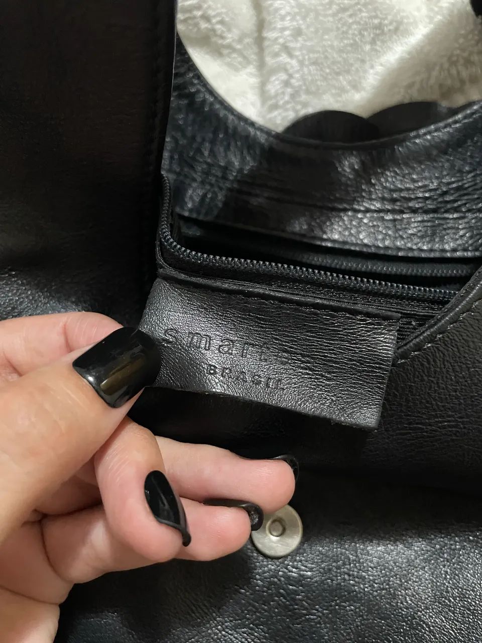 Bolsa de Couro Preta  - Foto 2