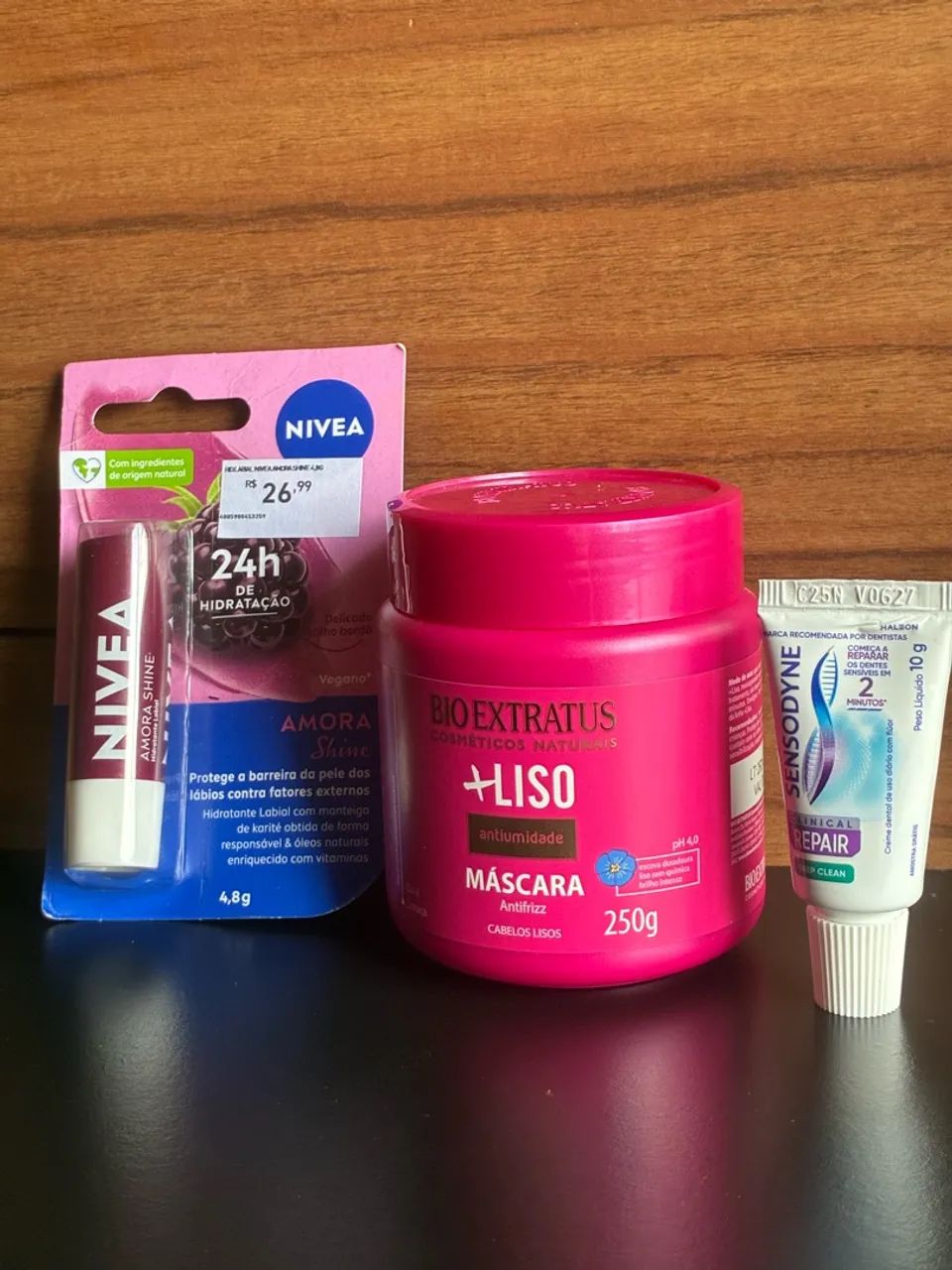 Kit máscara Bio Extratus +batom Nívea +Brinde - Foto 3