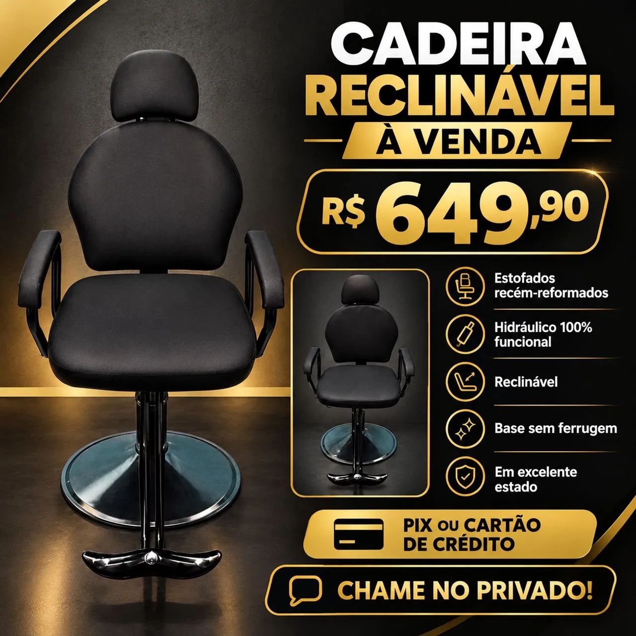 Cadeira de barbeiro 