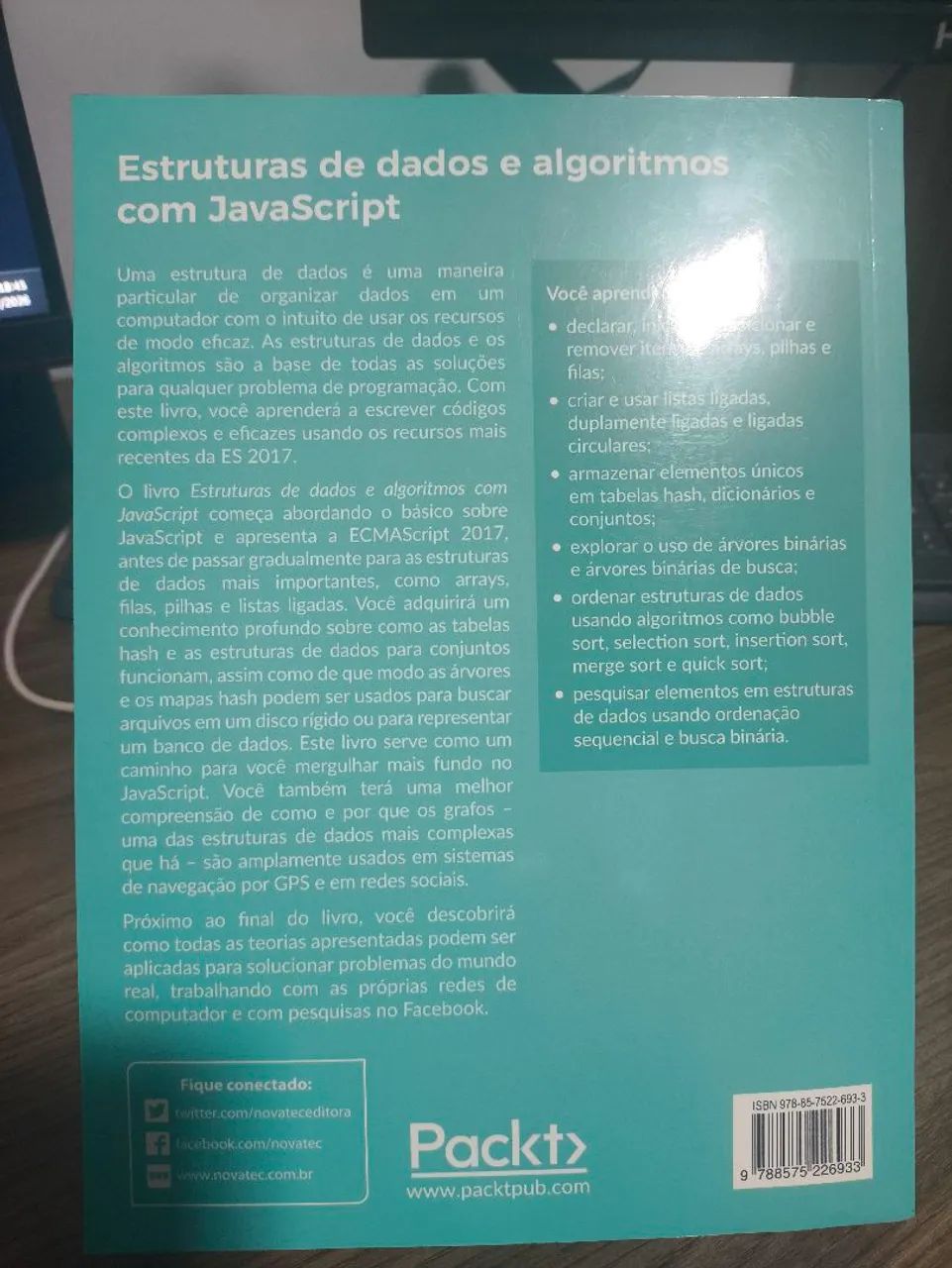 Livro Estrutura de Dados e Algoritmos com Javascript - Foto 2