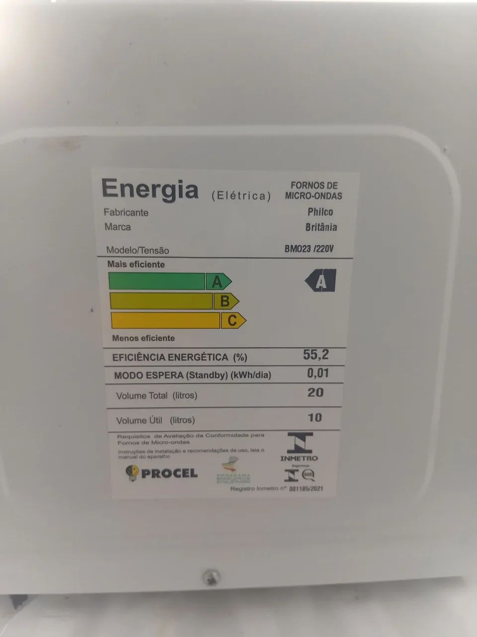 Microondas Britânia 220v com defeito - Foto 4