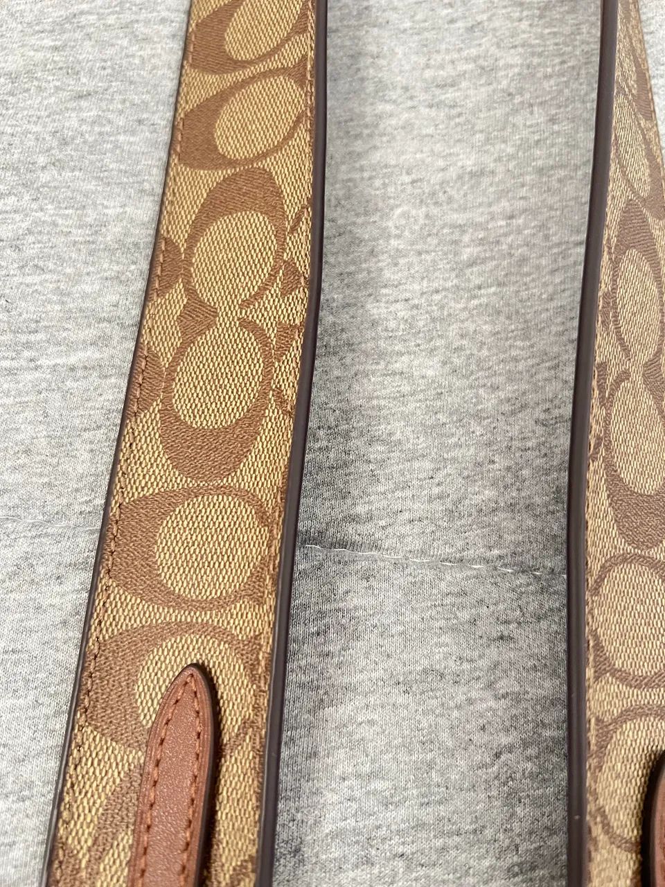 Alça NOVA avulsa bolsa coach signature bege nova  - Foto 3