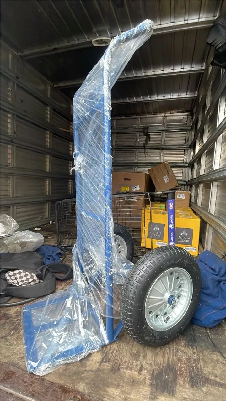 Carrinho de Carga 150kg - roda pneumática - Foto 5