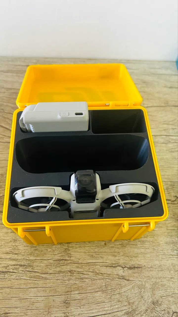 Drone DJI NEO + 2 baterias extras e hub de carregamento + caixa impressa em 3D - Foto 2