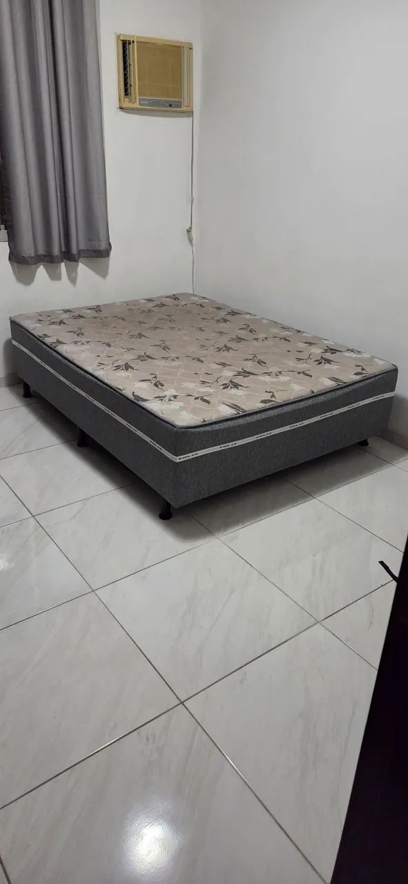 cama de casal com colchão conjugado 
