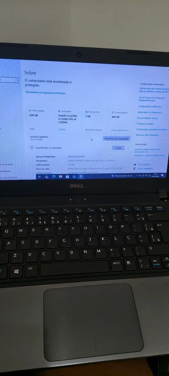 Notebook Dell Vostro 5470 - Core i5 - HD 512gb - Foto 3