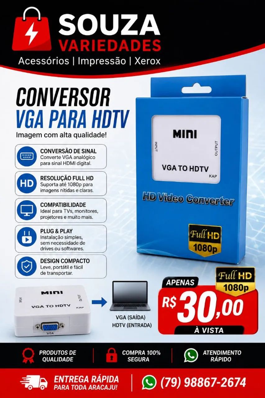 Conversor VGA/HDTV 