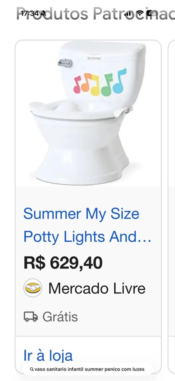 Vendo penico infantil com luz e som  - Foto 2
