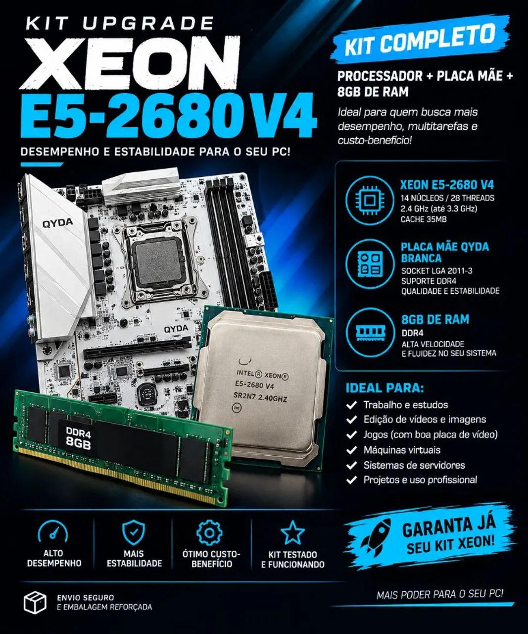 Kit gamer xeon 2680 v4