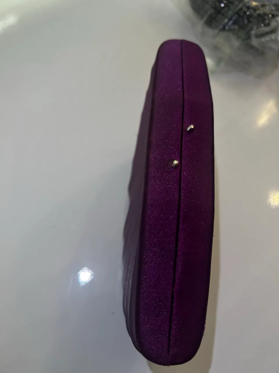 Clutch roxa, concha - Foto 5
