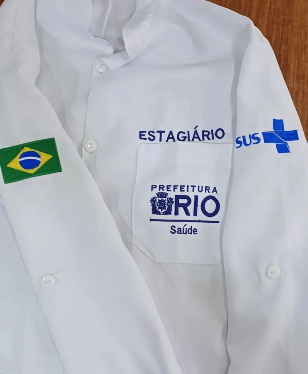 Jaleco estagiário da prefeitura 