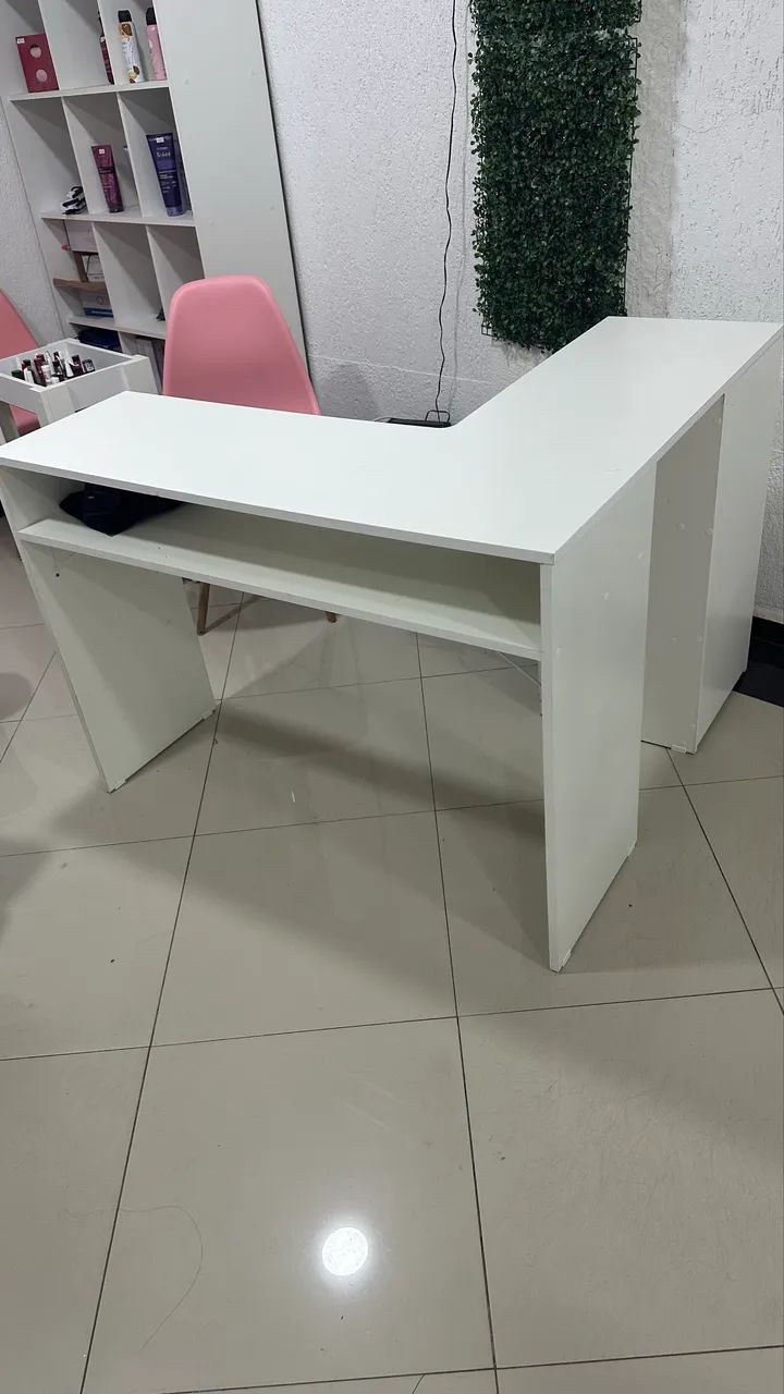 Mesa e cadeira de manicure alongamento 