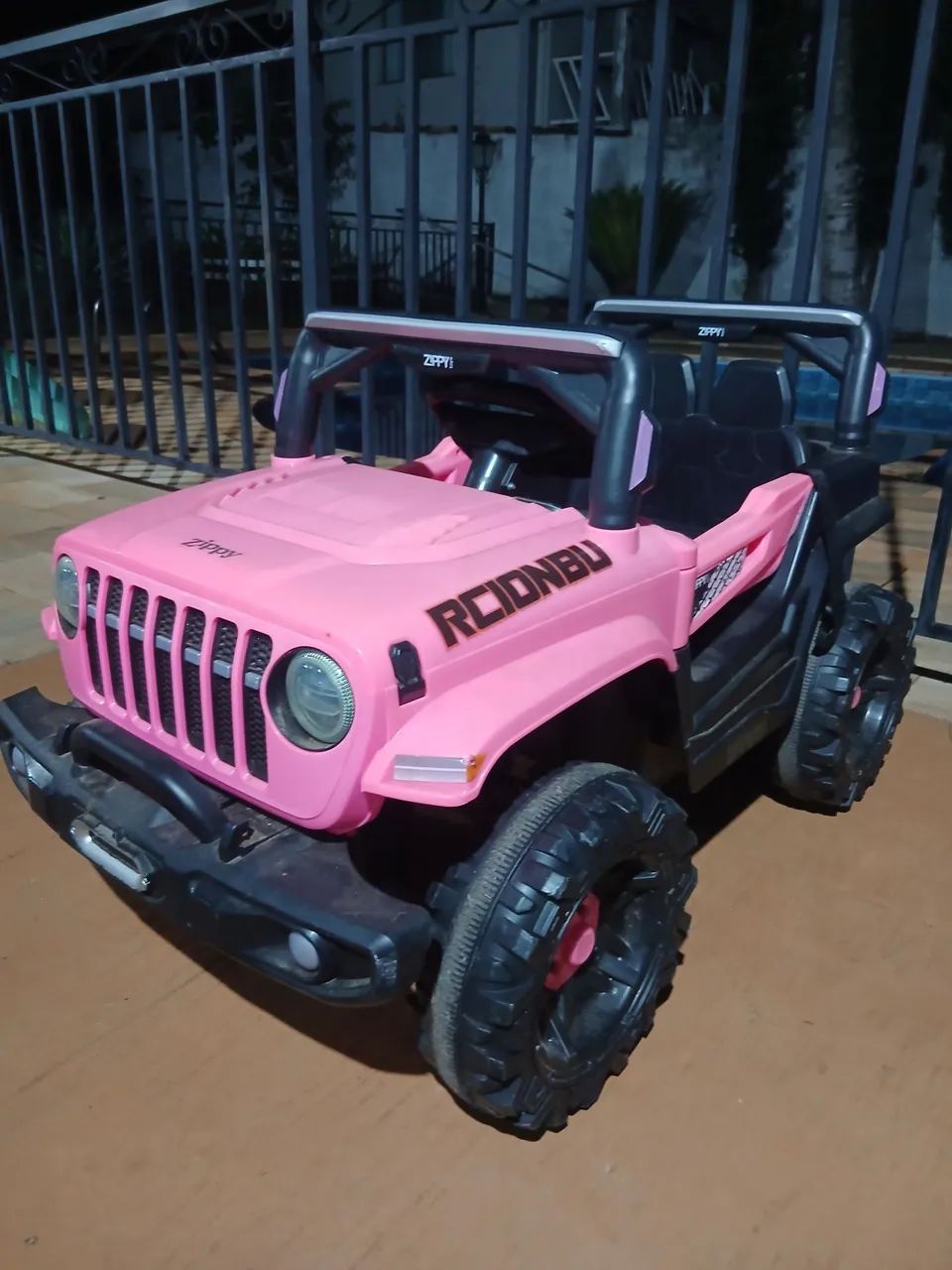 Jeep elétrico Rosa pouco uso - Foto 3
