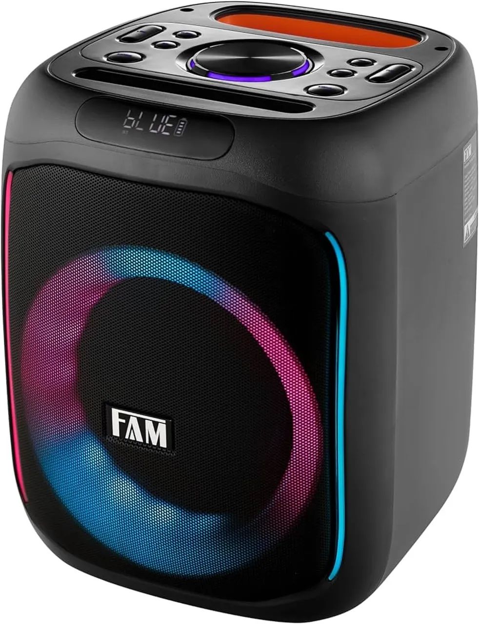 Caixa de som 600w e microfone sem fio - Foto 2