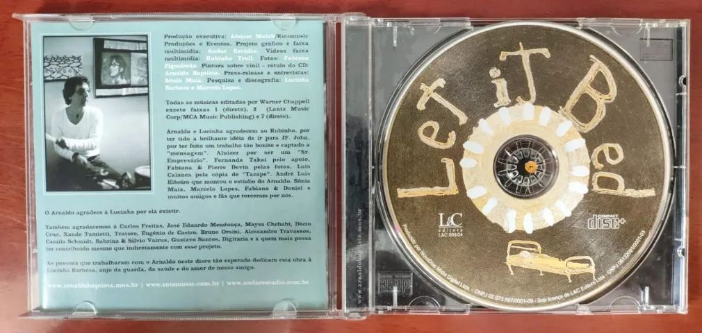 CD - Arnaldo Baptista - Let It Bed - 2004 - Foto 2