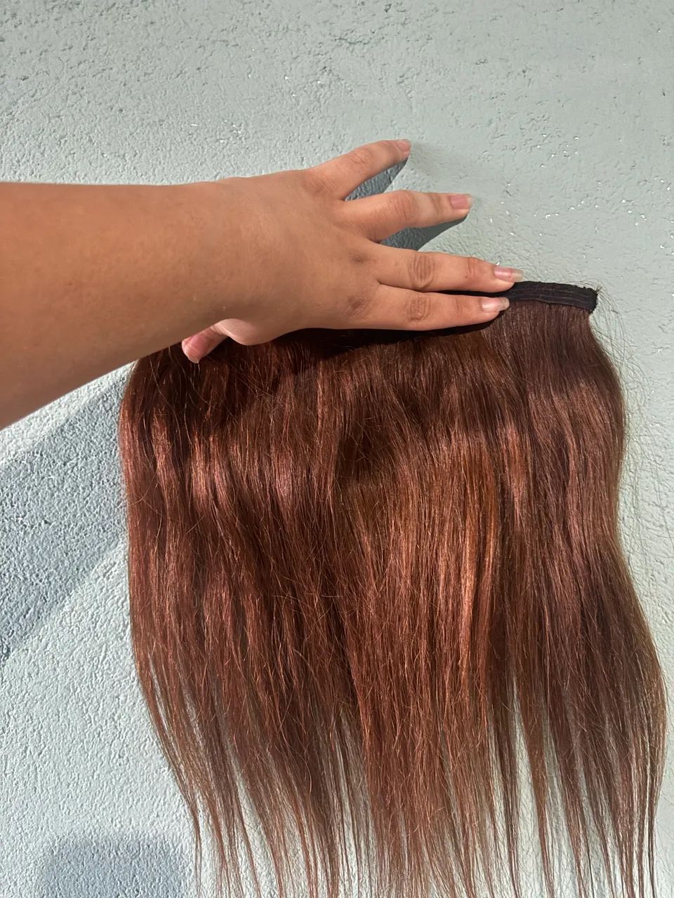 CABELO HUMANO LOIRO ESCURO BRASILEIRO 120gramas  - Foto 2