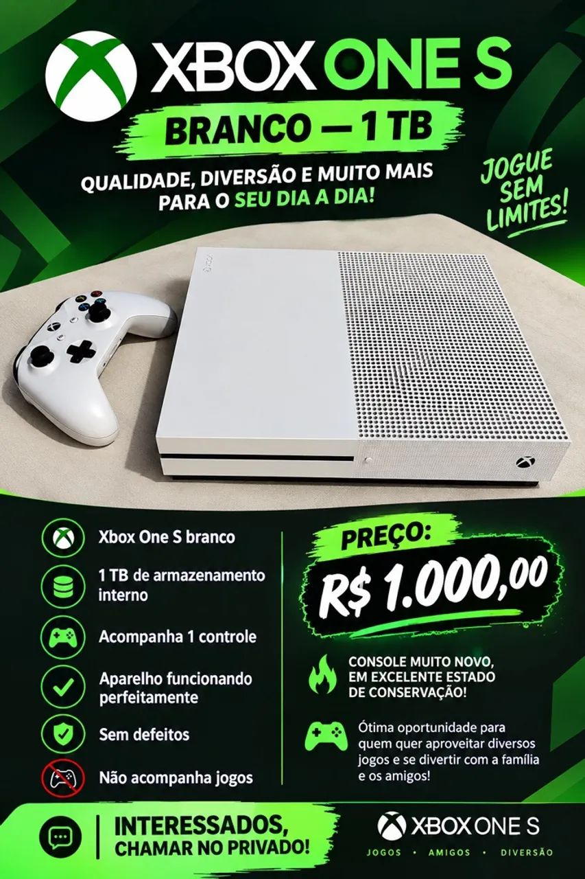 VENDE-SE XBOX ONE S