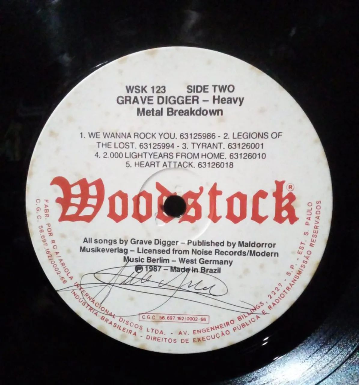 Grave Digger - Heavy Metal Breakdown LP 1987 original de época Grim Reaper Candlemass - Foto 5