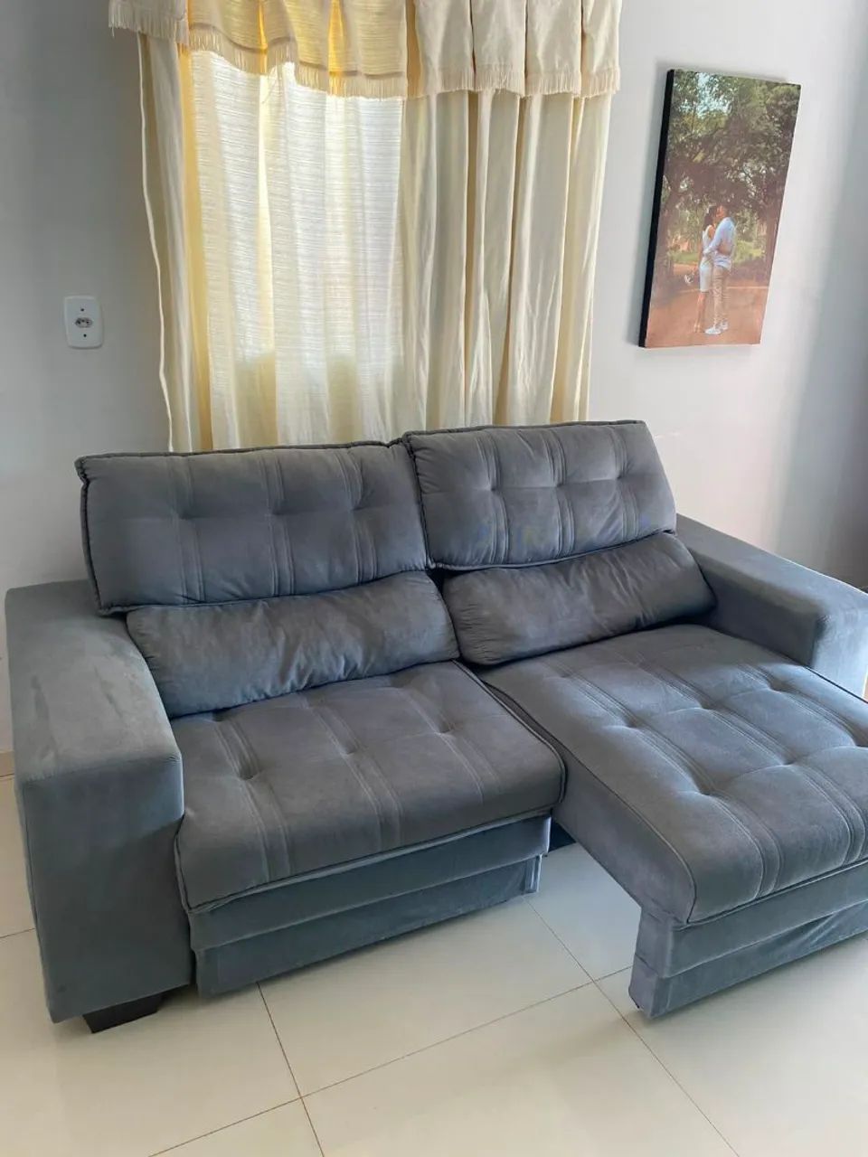 Sofá 3 lugares Reclinável 