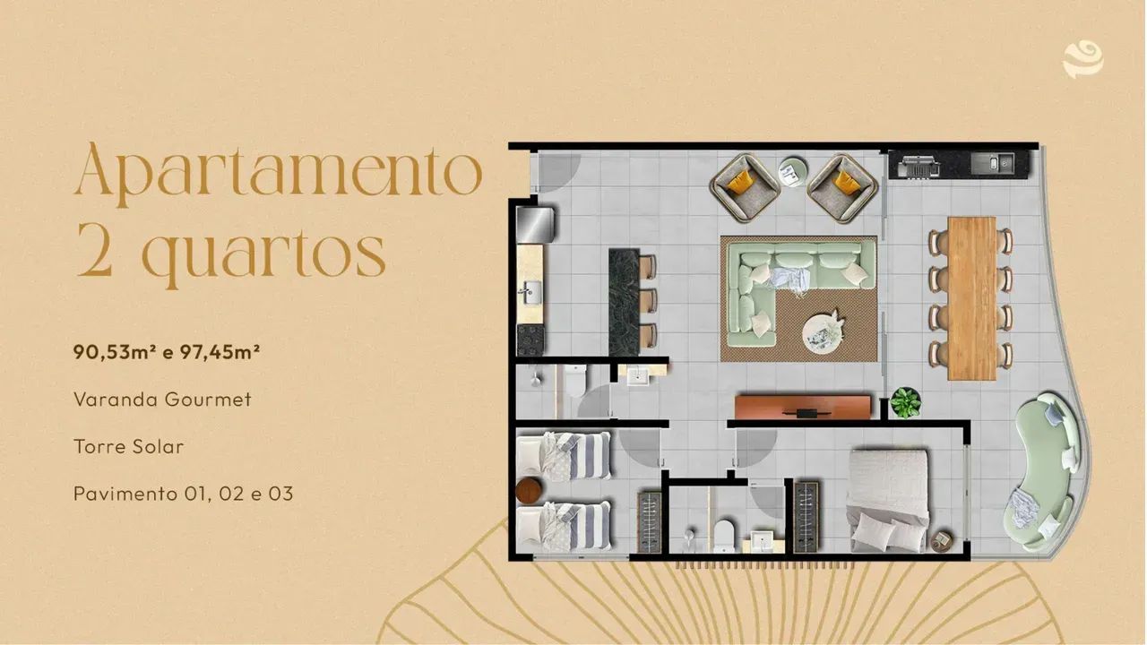 Exclusividade beira mar de Maragogi, Flats Stúdio e 2 quartos, Últimas unidades!! - Foto 4