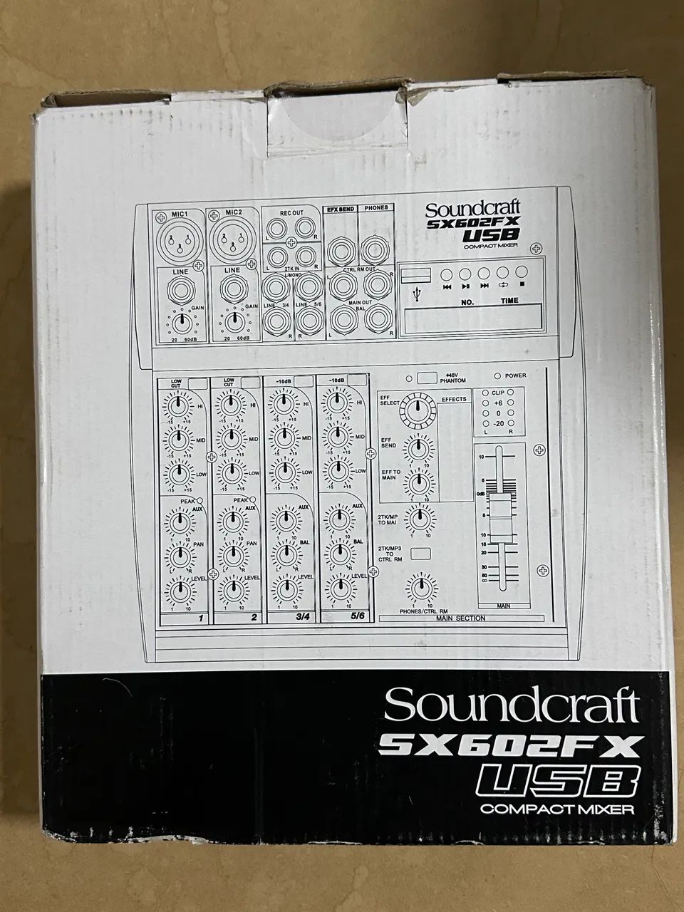 Mesa de som 8 canais - Soundcraft - NOVA - Foto 3