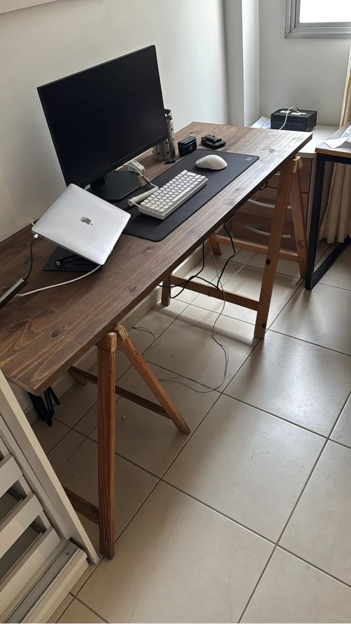 MESA DE ESCRITÓRIO RÚSTICA  - Foto 2