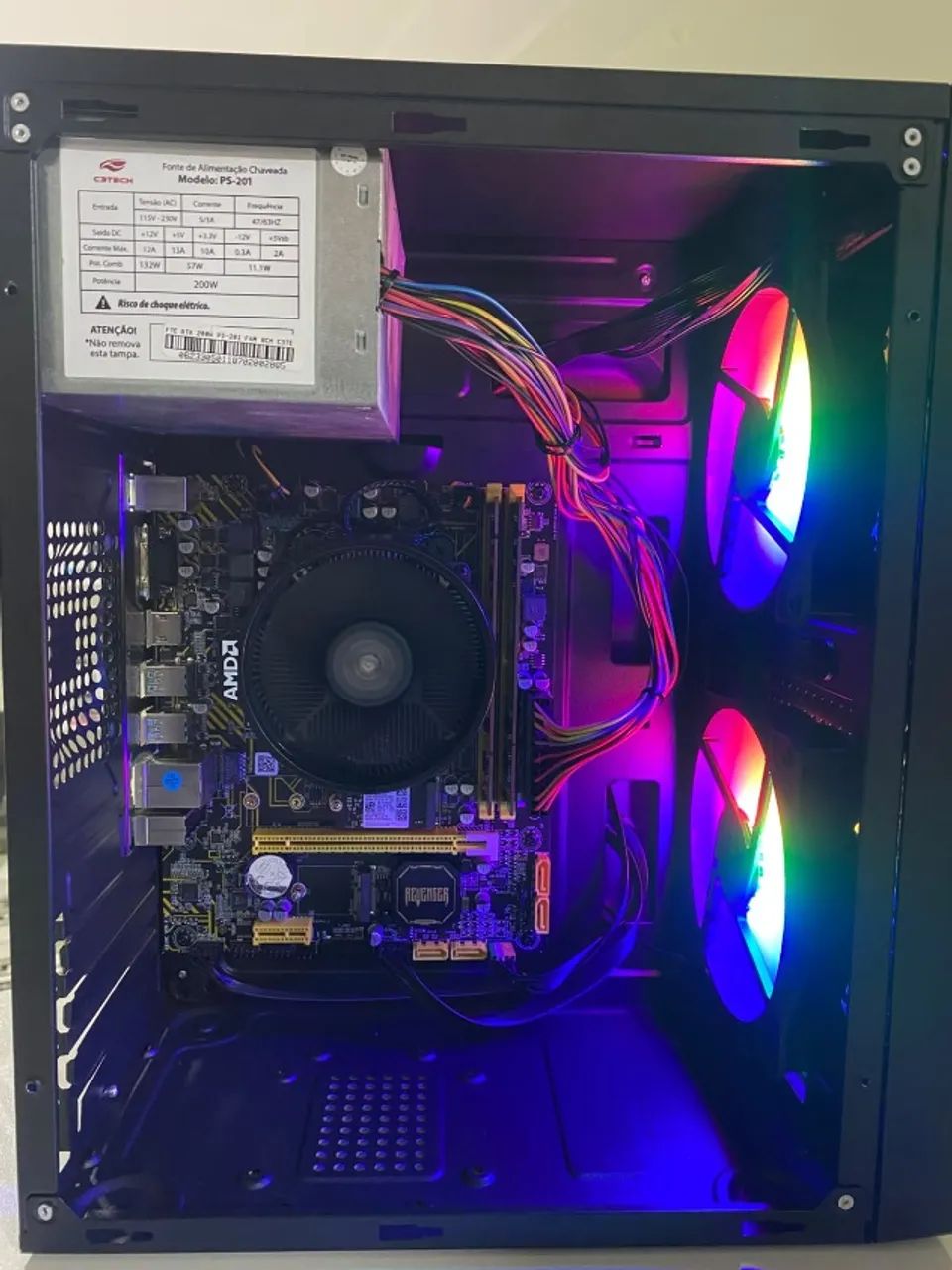 CPU GAMER RYZEN 5 2400G / 8GB / M2 128GB - Foto 2