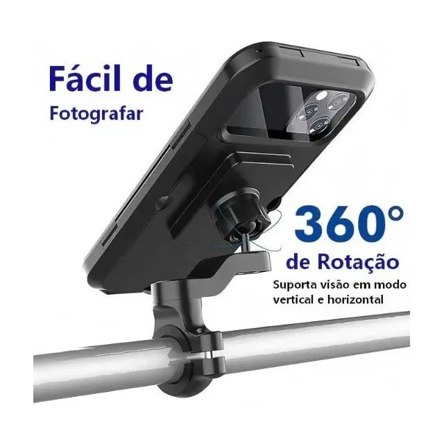 Suporte Para Celular Moto/bike Prova De Chuva - Foto 5