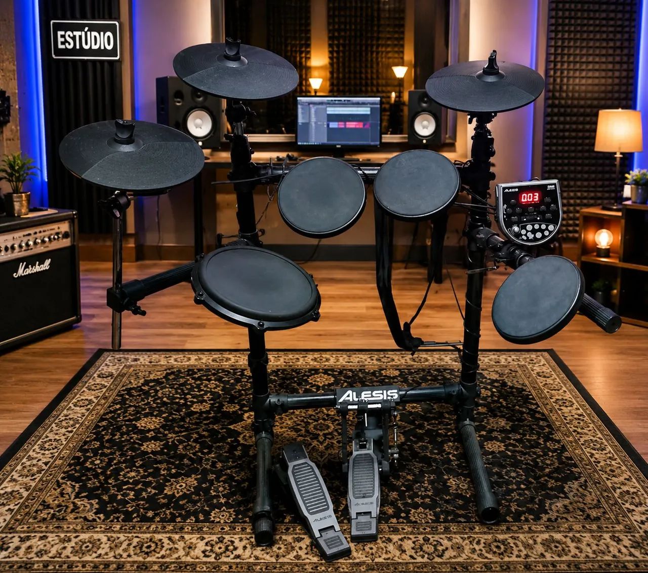 Bateria Eletrônica Alesis Semi-nova - aceito cartão e trocas 