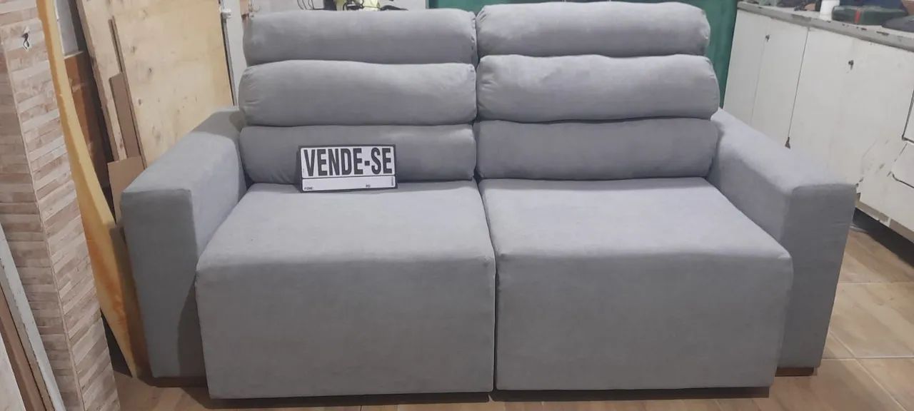 Sofá retrátil e reclinável 2,00 m