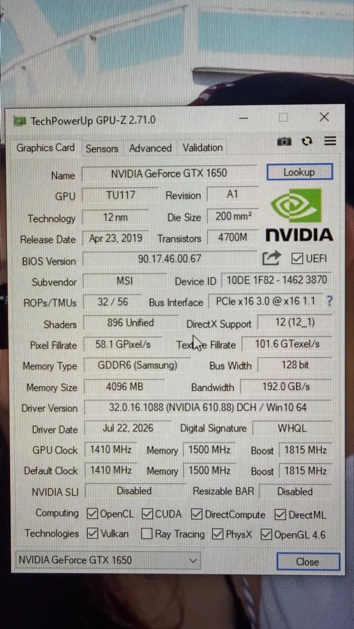GTX 1650 4GB MSI - Foto 3